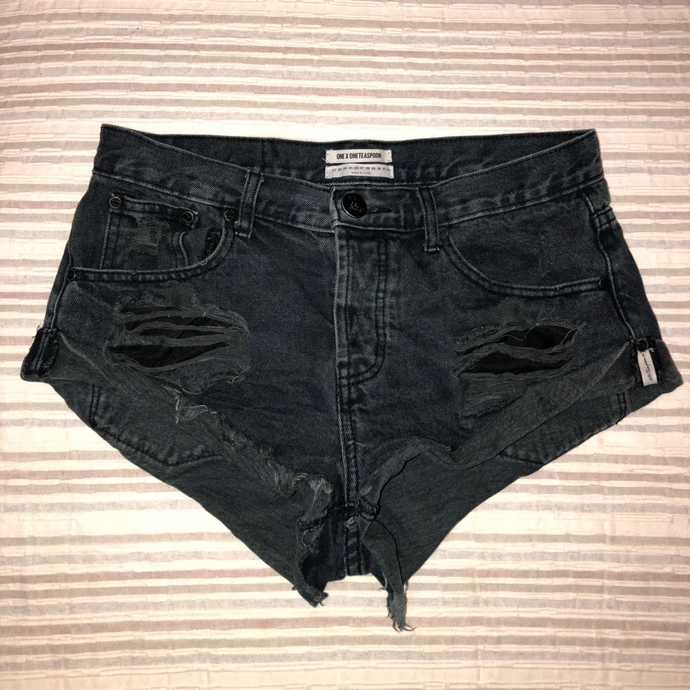 One Teaspoon Black Bandits Short